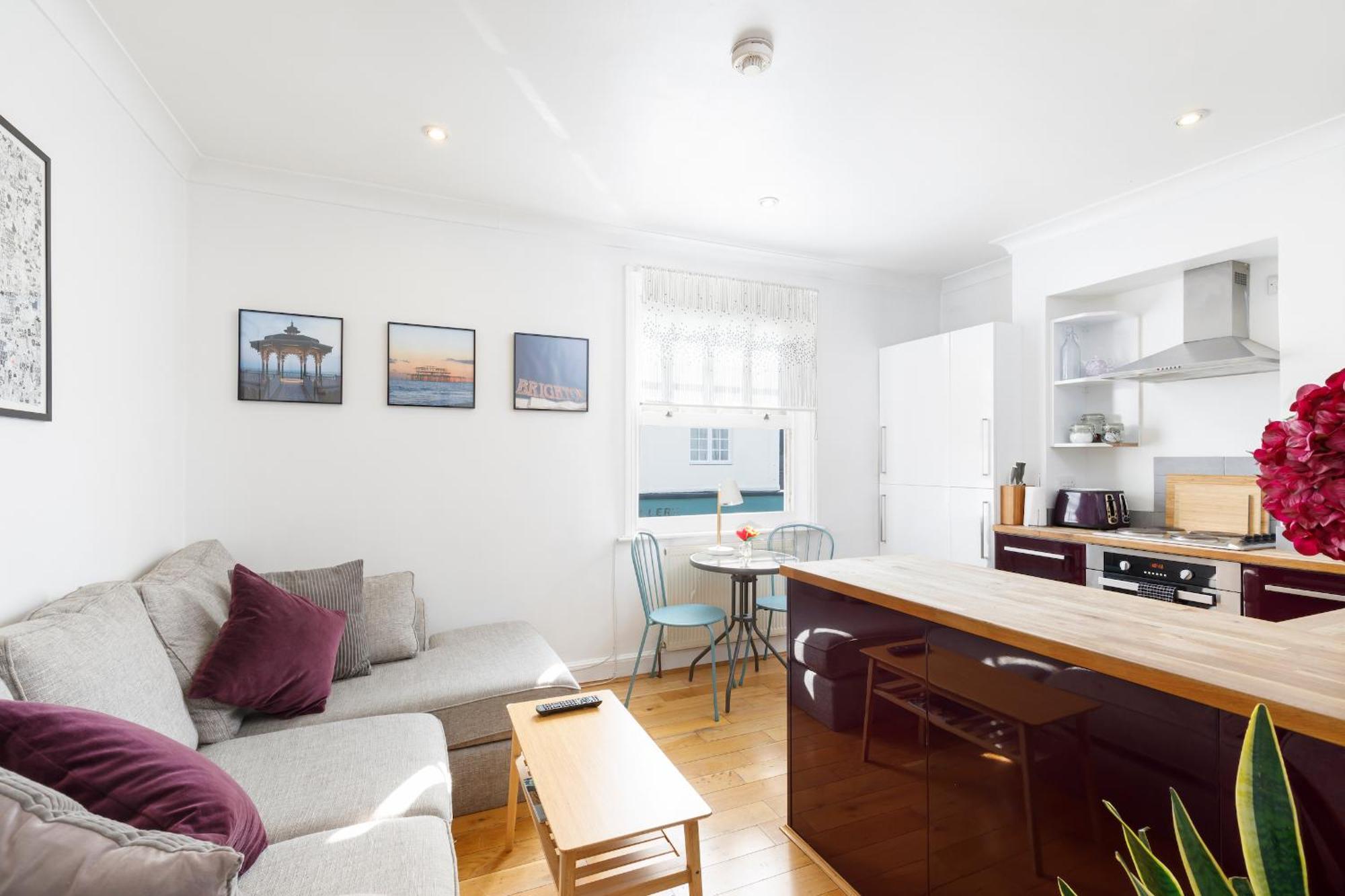 Trendy Central 1 Bed Flat With Roof Terrace Брайтонн Экстерьер фото